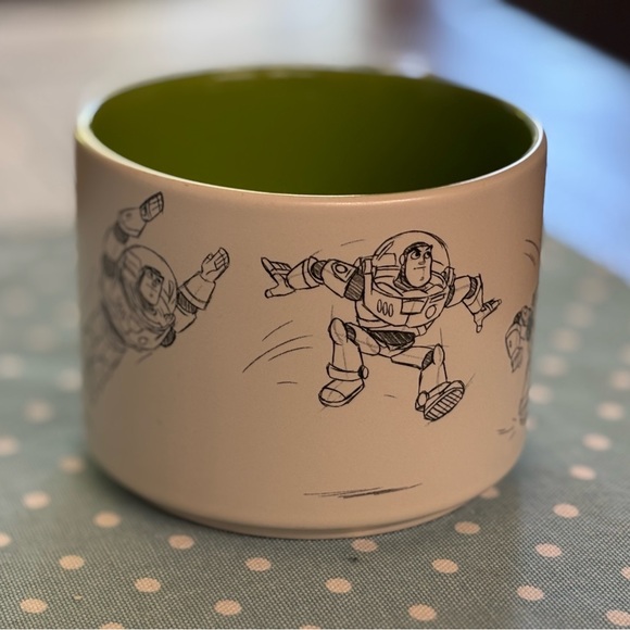 π Disney Store Art of Pixar Mug, Buzz Lightyear Sketch Toy Story Mug Stackable - Picture 3 of 8